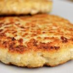 Homemade chicken burger patties