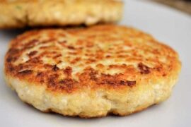 Homemade chicken burger patties
