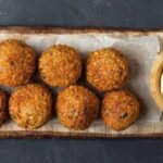 Homemade chickpea falafel with herbs