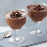 Homemade chocolate mousse in dessert glasses
