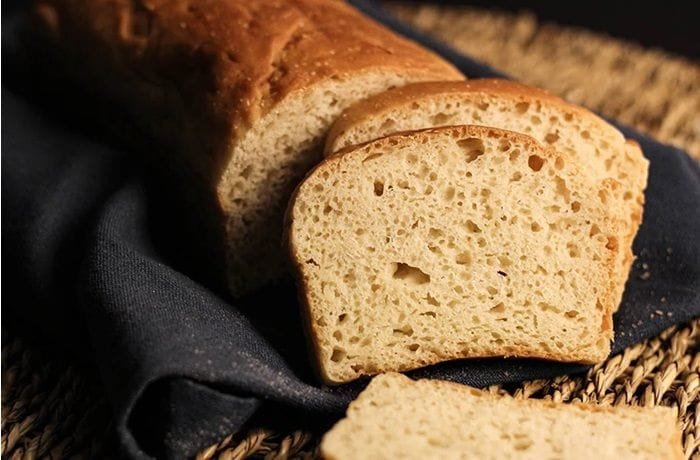 Homemade gluten free sandwich bread loaf
