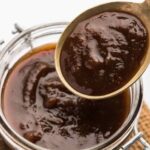 Homemade sweet and sour tamarind sauce in a bowl