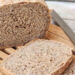 Homemade whole wheat sandwich bread loaf