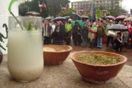 Mapuche wheat muday, a cloudy traditional fermented drink