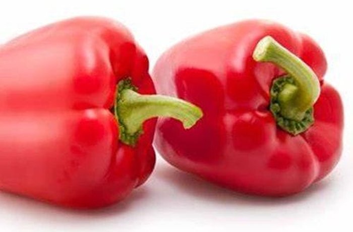 Red bell peppers to roast and stuff