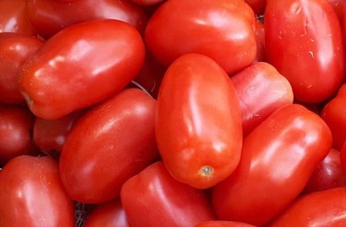 Ripe plum tomatoes for homemade natural ketchup