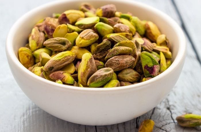 Shelled pistachios for homemade pistachio cream