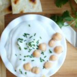 Vegan chickpea water mayonnaise in a glass jar